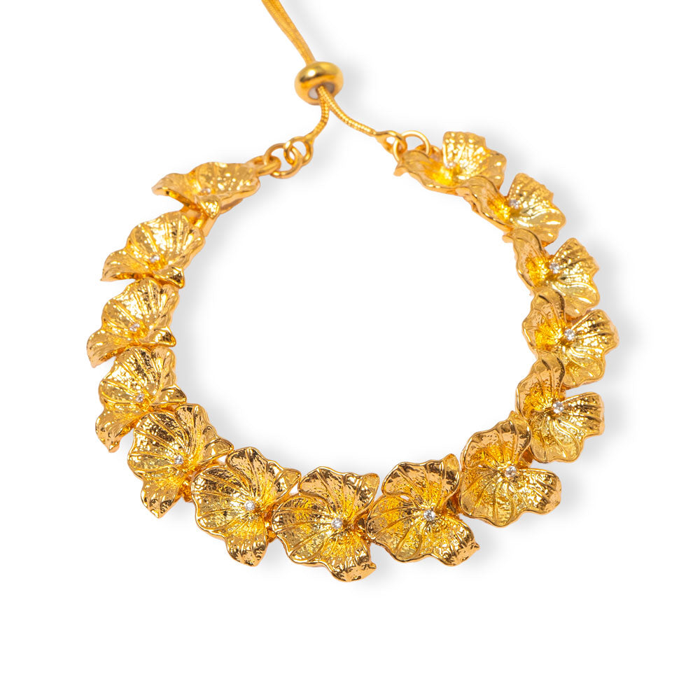 Pulseira em elos delicados com banho de ouro 18k, design exclusivo Herreira em Goiânia.