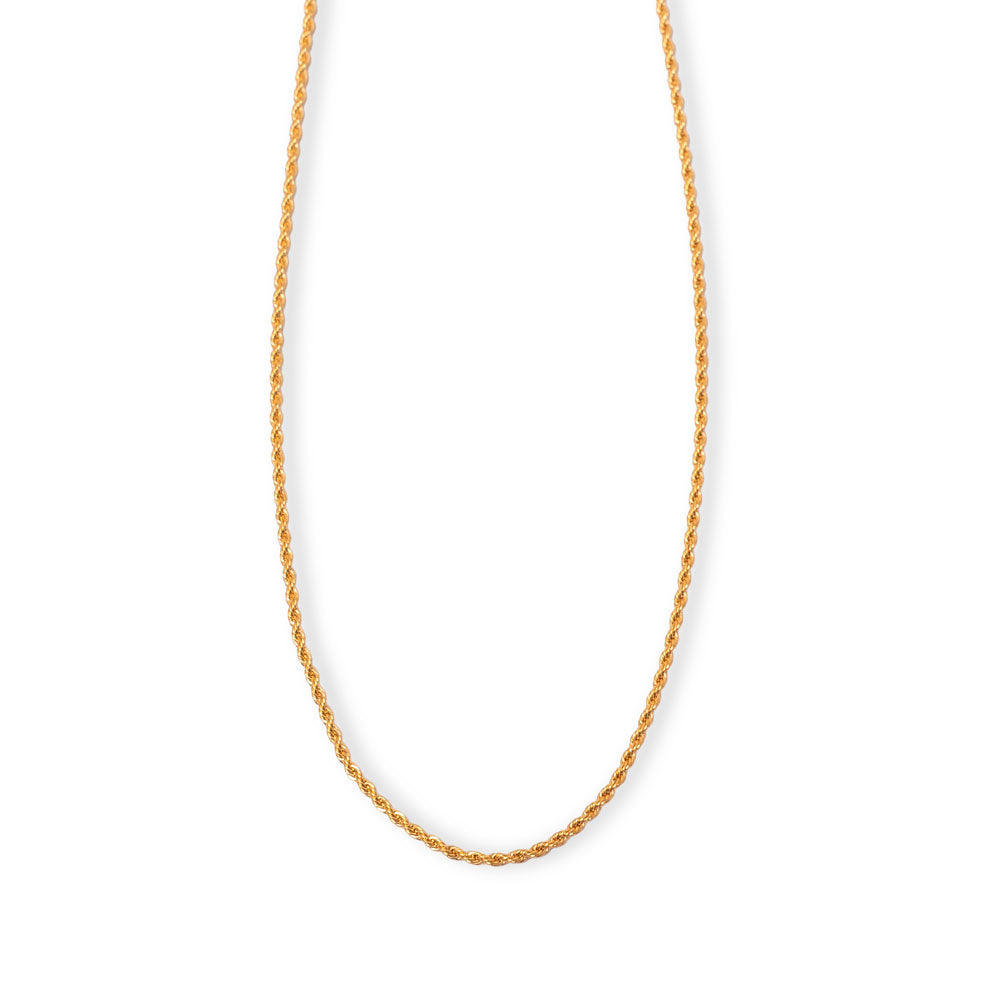 Colar Elo Forte 55 cm com elos volumosos e banho de ouro 18k. Design Herreira, produção própria em Goiânia.