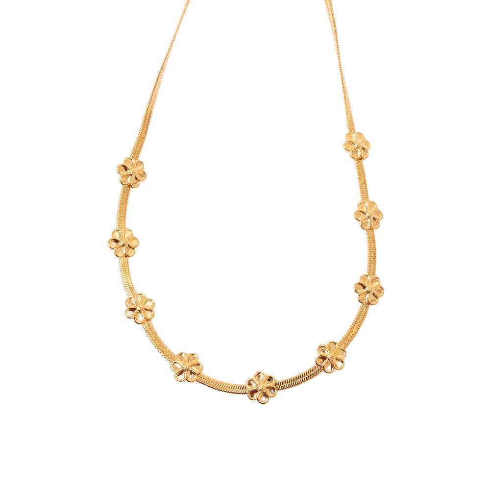 Colar Esperança com pingente delicado e banho de ouro 18k. Presente afetivo Herreira,