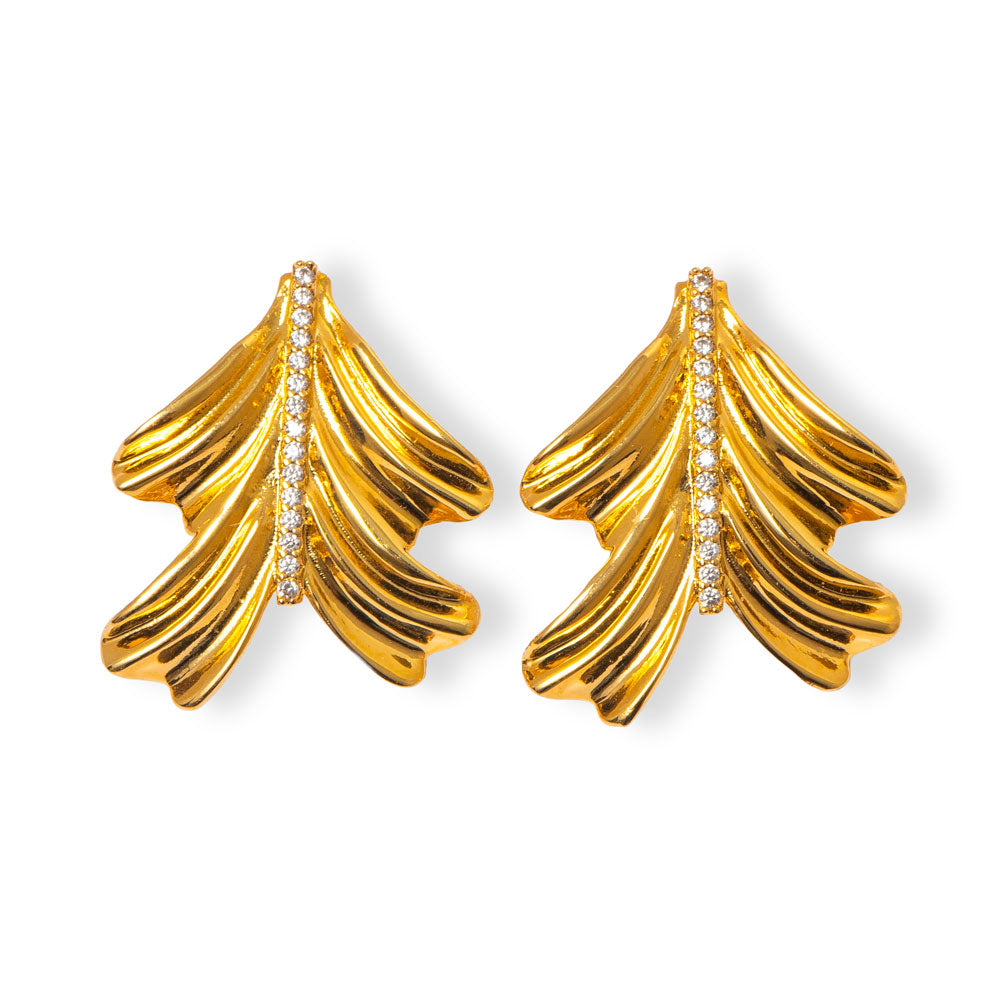 Semijoia petit em linhas limpas com banho de ouro 18k e acabamento polido. Design Herreira para uso diário ou presente…